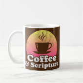 Kaffee und Schrift  Kaffeetasse (Links)