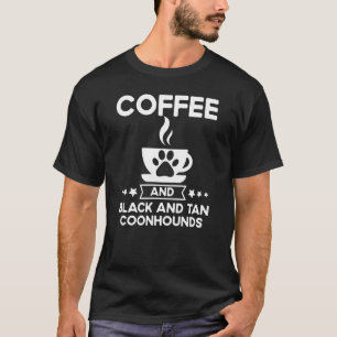 Kaffee und schwarz und Tan-Coonhounds T-Shirt