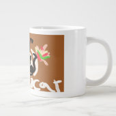 Kaffee und schwarze Katze Jumbo-Tasse (Rechts)