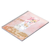 Kaffee und Shopping Spiral Foto Notebook Girl Notizblock (Linke Seite)