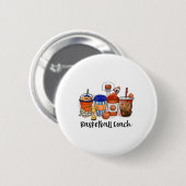 Kaffee und Sketch Coach Game Day Weihnachtskizze Button (Vorne & Hinten)