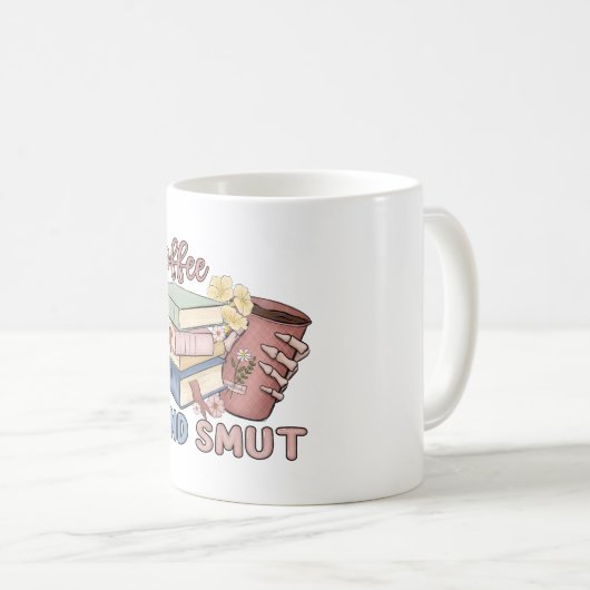 Kaffee- und Smut-Bücher | Nerdy Gifts | Kaffeetasse (VorderseiteRechts)