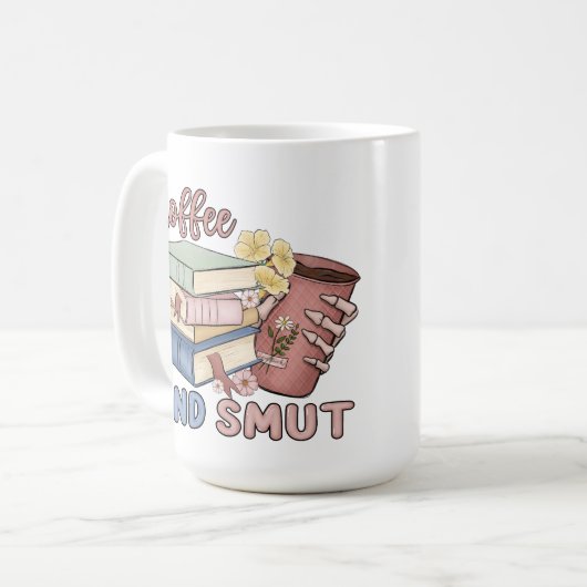Kaffee und Smut große Tasse (Vorderseite Links)