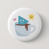 Kaffee und Sonnenschein Selby Button (Vorderseite)