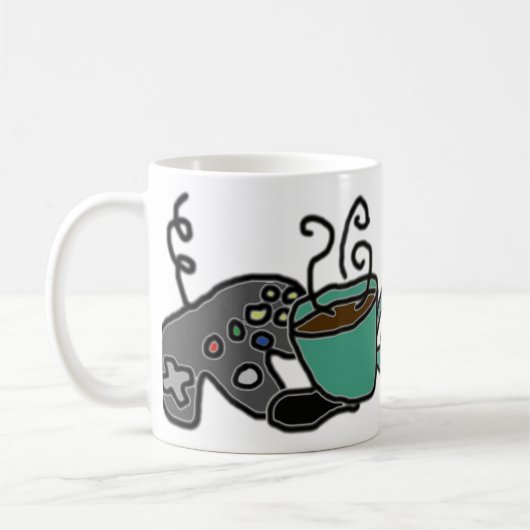 Kaffee und Spiele Kaffeetasse (Links)