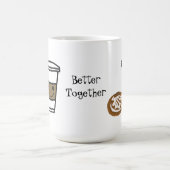 Kaffee und Süßigkeiten mit Niedlichem Sprichwort Kaffeetasse (Mittel)