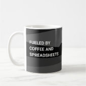 Kaffee- und Tabellenkalkulation - geometrisch Kaffeetasse (Links)