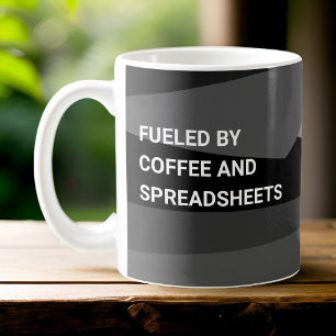 Kaffee- und Tabellenkalkulation - geometrisch Kaffeetasse