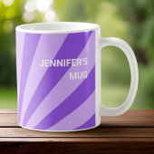 Kaffee- und Tabellenkalkulation - Lila Kaffeetasse