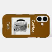 Kaffee und Talk braun Case-Mate iPhone Hülle (Rückseite (Horizontal))