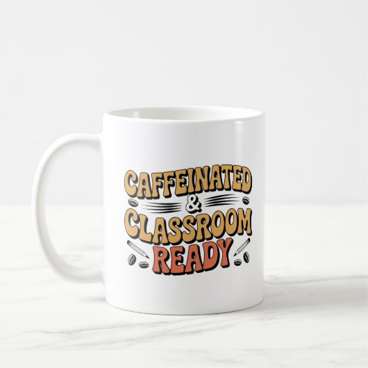 Kaffee und Teacher im Klassenzimmer Kaffeetasse (Links)