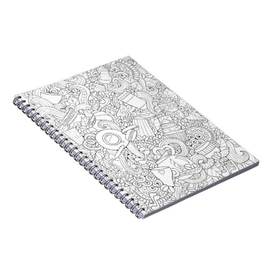 Kaffee-und Tee-Gekritzel Notizblock (Rechte Seite)