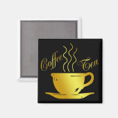 KAFFEE UND TEE MAGNET (Vorderseite/Rückseite)