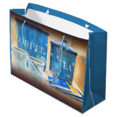 Kaffee- und Teeblätterbeutel Große Geschenktüte (Rückseite Schrägansicht)