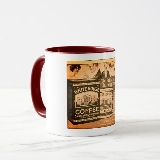 Kaffee- und Teezubereitung im Weißen Haus Tasse (Vorderseite Links)