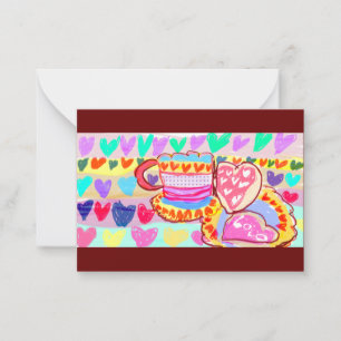 Kaffee und Valentine Spaß Holzbox signieren Magnet Mitteilungskarte
