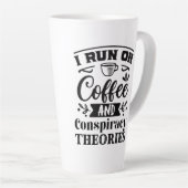 Kaffee- und Verschwörungstheorien Latte Tasse (Rechte Ecke)
