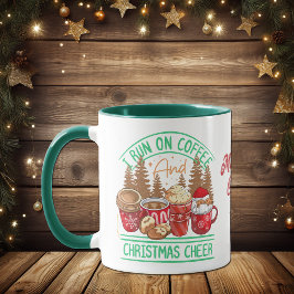Kaffee und Weihnachts-Chef Retro Stil Urlaub Tasse