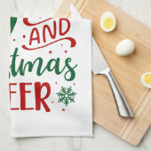 Kaffee- und Weihnachtsjubiläum Geschirrtuch (Viertel Falte)