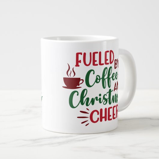 Kaffee- und Weihnachtskaffee-Tasse Jumbo-Tasse (Vorderseite Rechts)