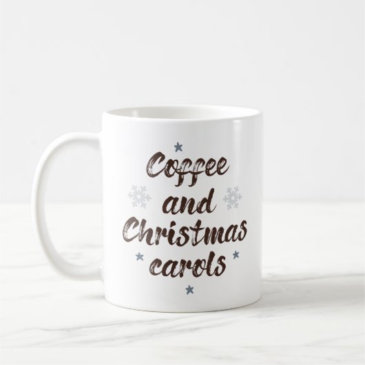 Kaffee und Weihnachtslieder Kaffeetasse (Links)