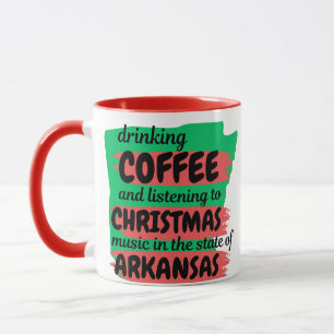 Kaffee und Weihnachtsmusik in Arkansas  Tasse
