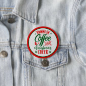 Kaffee und Weihnachtsschrei Button (Beispiel)