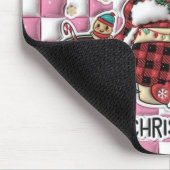 Kaffee und Weihnachtsschrei Mousepad (Ecke)