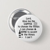 Kaffee und Wein Button (Vorne & Hinten)