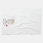 Kaffee und Wein Geschirrtuch (Horizontal)