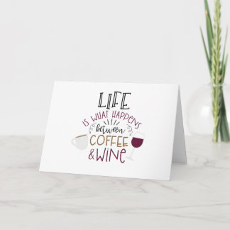 Kaffee und Wein Karte