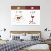 Kaffee und Wein Leinwanddruck (Insitu (Schlafzimmer))