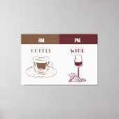 Kaffee und Wein Leinwanddruck (Vorderseite)