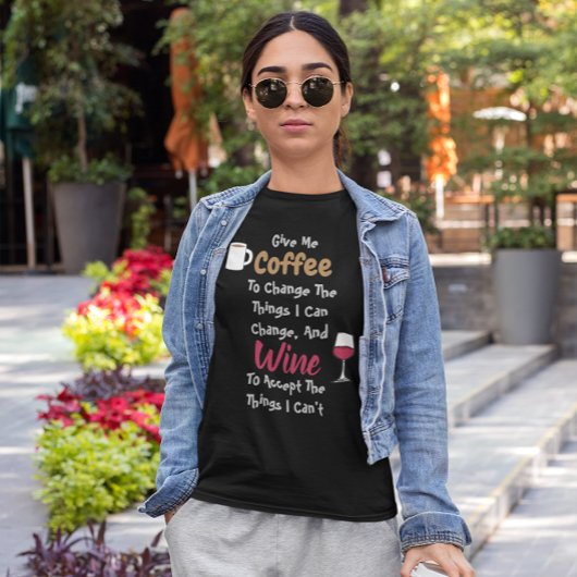 Kaffee und Wein T-Shirt