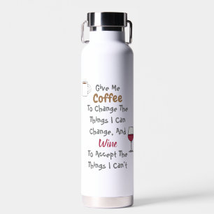 Kaffee und Wein Trinkflasche