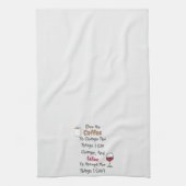 Kaffee- und Weinküchenhandtuch Geschirrtuch (Vertikal)