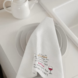 Kaffee- und Weinküchenhandtuch Geschirrtuch