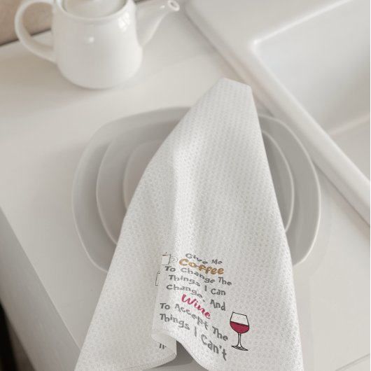 Kaffee- und Weinküchenhandtuch Geschirrtuch