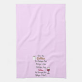 Kaffee- und Weinküchenhandtuch Geschirrtuch (Vertikal)