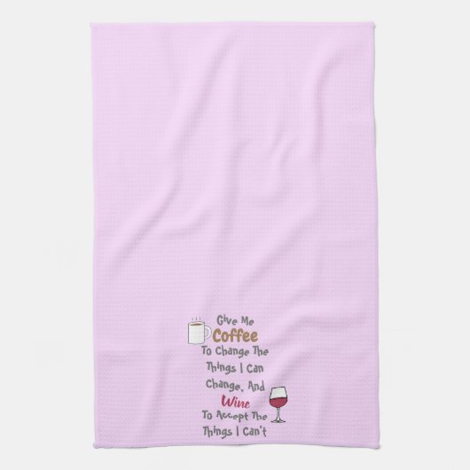 Kaffee- und Weinküchenhandtuch Geschirrtuch (Vertikal)