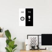 Kaffee- und Weinposter Poster (Heimbüro)