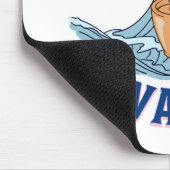 Kaffee und Wellen Mousepad (Ecke)