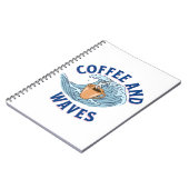 Kaffee und Wellen Notizblock (Linke Seite)