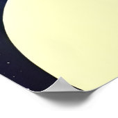 Kaffee- und Weltraum | AI Art Poster (Ecke)