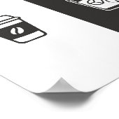 Kaffee und Whiskey - am/am Poster (Ecke)