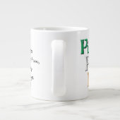 Kaffee- und Whiskey-Ruhe mit Logo Jumbo-Tasse (Rückseite)