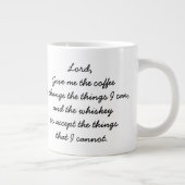 Kaffee- und Whiskey-Ruhe mit Logo Jumbo-Tasse (Rechts)