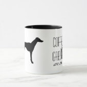 Kaffee und Windhunde sind alle, die ich Tasse (Zentrum)