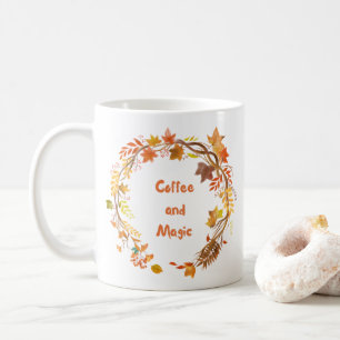 Kaffee und Zauberer Herbst Erntedank Elterngeschen Kaffeetasse