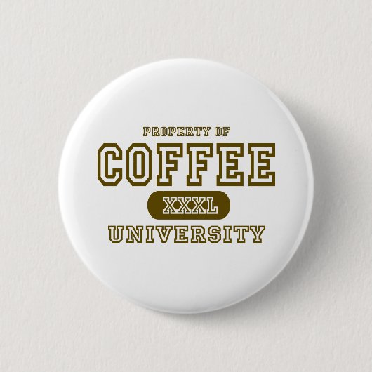 Kaffee-Universität Button (Vorderseite)